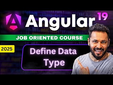 Angular 19 Tutorial #10 Define data Type in Angular