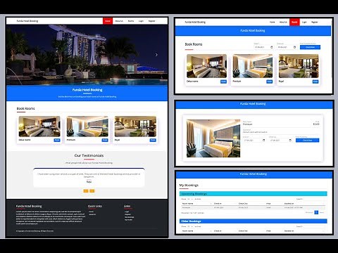Hotel booking management system | Online Hotel room booking project in PHP MySQL | Source code