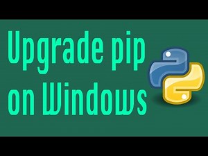 Quick way to Upgrade pip on your windows computer using CMD from Python Install location (--upgrade)