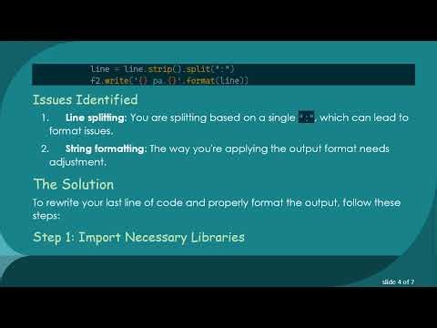 Properly Format Your Python Structure with Ease Using pandas