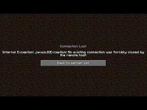 Fix Minecraft Connection Lost - Internal Exception : java.net SocketException: Connection reset Fix