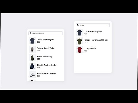 JavaScript Project | Create Product Search Engine/Bar/Filter in JavaScript