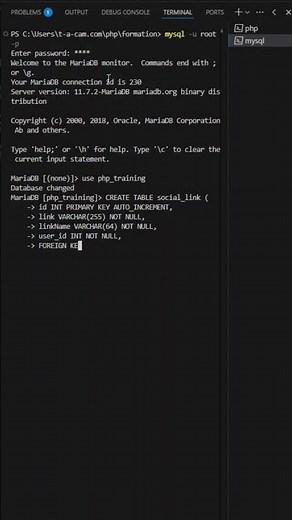 How to create MySQL Databases Using Command Line || How to create table in MySQL Using Terminal