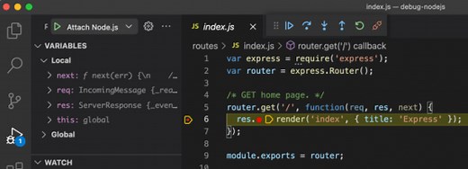 Como fazer debug de aplicações Node.js e ReactJS no VS Code