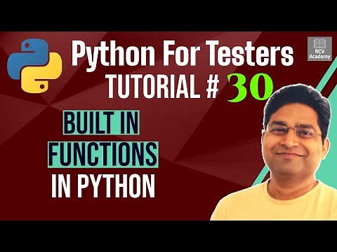 Python for Testers #30 - Built In Functions in Python