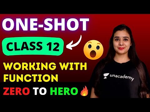 Chapter 1 Computer Science | Working with Function | One Shot | Class 12 Lovejeet Arora