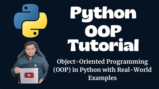 Python OOP Full Tutorial | Object-Oriented Programming (OOP) in Python with Real-World Examples | Ramesh Fadatare