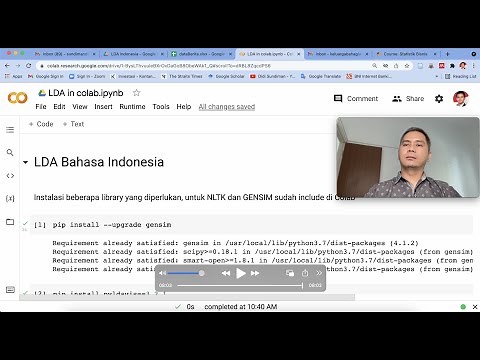 Topic Modeling and Latent Dirichlet Allocation (LDA) in Python with Colab Google