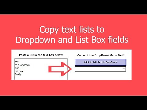 Text To Dropdown fields in Acrobat Pro DC
