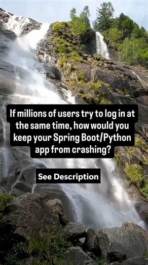 If million of user try to log in same time how you Handle #codinginterview #javaprogramming