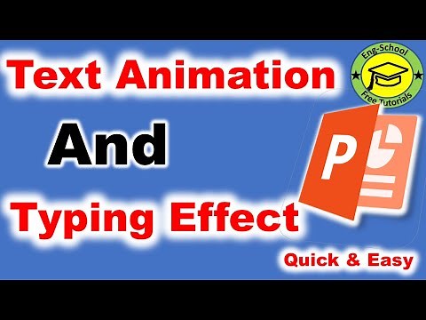 PowerPoint Text Animation | Typing Text Effect | Typewriter Effect