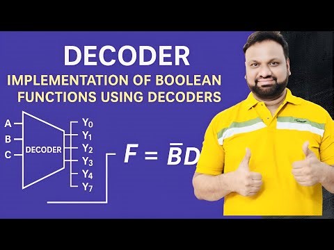 DECODERS | Implementation of Boolean Functions Using Decoders | Digital Logic Design