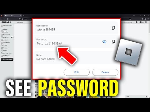 How To See Your Roblox Password 2026 | Check Current Roblox Password