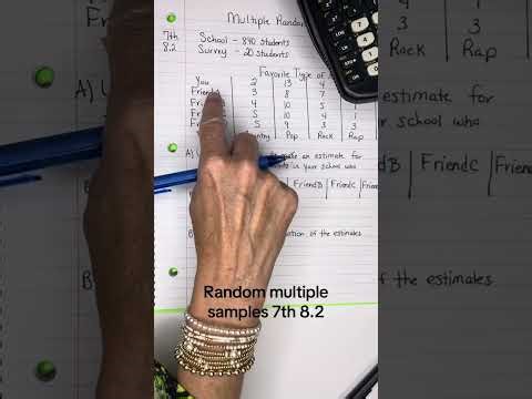 7th 8.2 Multiple Random Samples #statistics #randomsamples