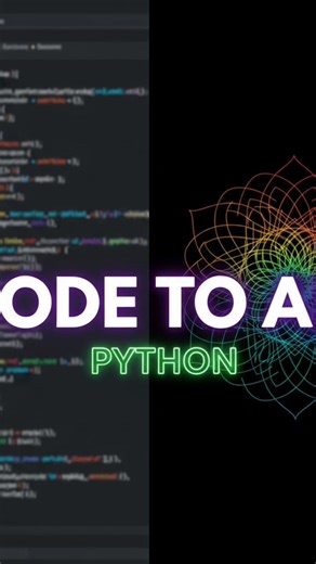 code to art in python #python #vscode #programming #shorts #mostpopular