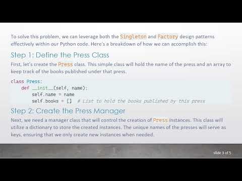 How to Combine the Singleton and Factory Design Patterns in Python