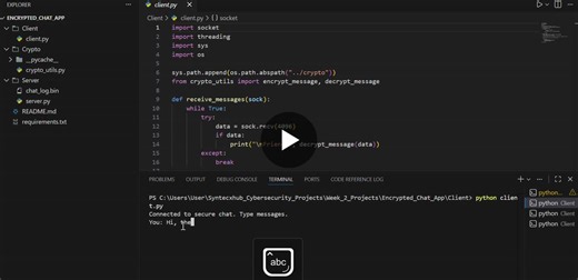 Python Encrypted Chat App with AES End-to-End Encryption | M Raffay Khan posted on the topic | LinkedIn