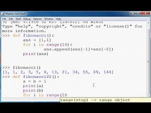 Fibonacci sequence in python
