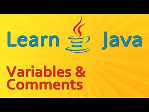 Learning Java - Variables and Comments