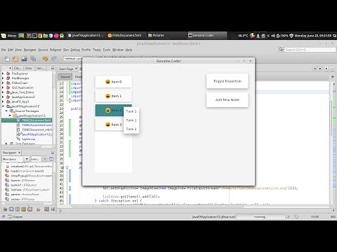 JavaFx JFoenix Tutorial #11 : JFXListView and JFXPopup
