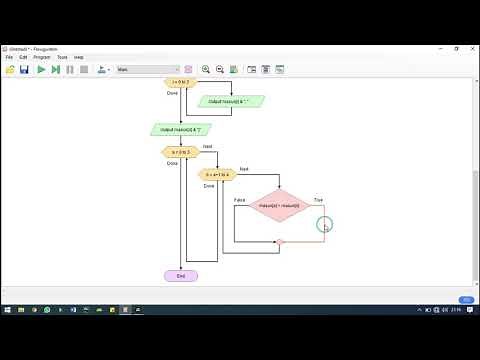 tutorial membuat flowchart sorting di flowgorithm