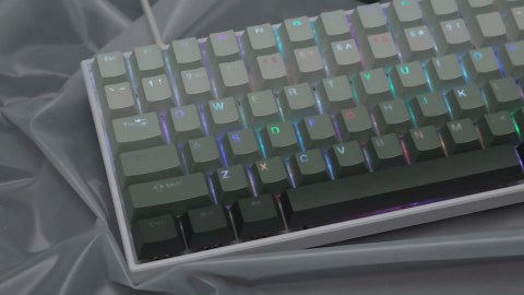 Womier Green Keycaps for Mechanical Keyboard, Shine Through PBT Keycaps Cherry Profile, Custom Key Cap for 60 75 100 Percent Cherry Gateron MX Switches Keyboard, Gradient Green