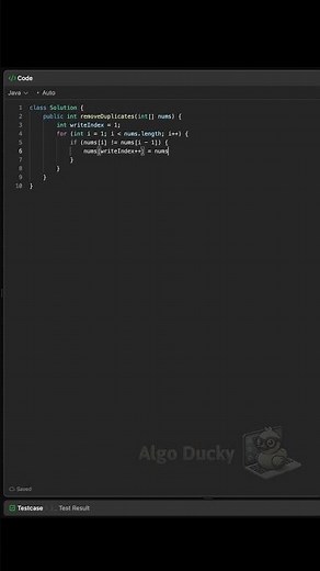LeetCode 26: Remove Duplicates from Sorted Array FAST with Two Pointers