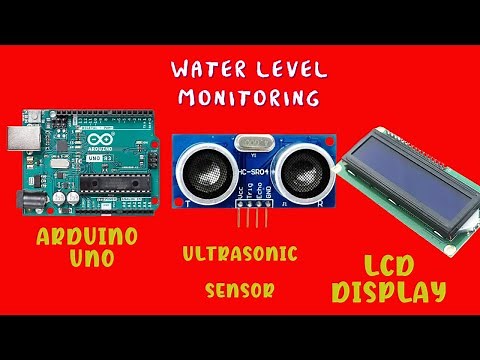 ARDUINO: Water Level MEASUREMENT With ULTRASONIC Sensor + LCD Display @TMEEducation