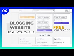 Complete Responsive Bloggin Website Design Using HTML - CSS - JS - PHP PDO - Edit And Read Posts
