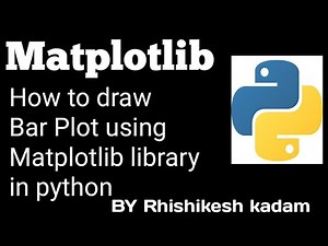 Tutorial 36 : How to draw a Bar Plot using Matplotlib library in python | jupyter notebook