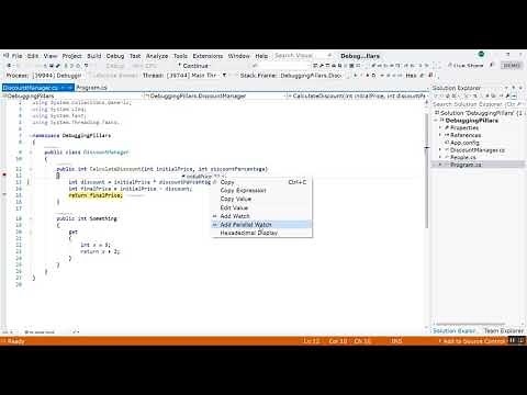 C# Debugging in Visual Studio 2019 Tutorial – Part 1
