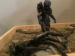 Predator vs alien stop motion, animation