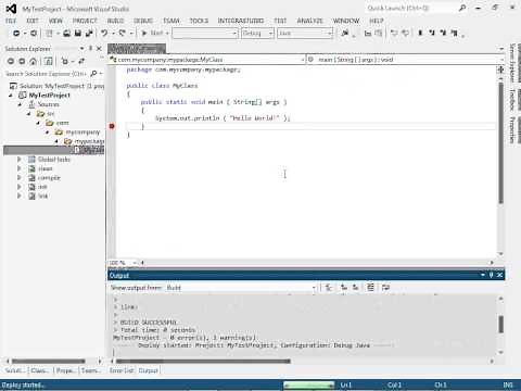Java development under Visual Studio: simple Ant project