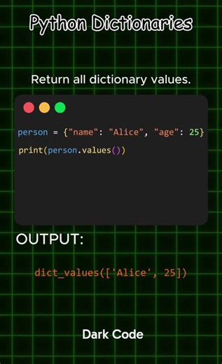 Python Dictionaries| Python | Dark Code