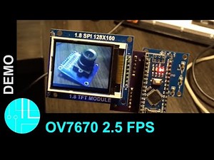 OV7670 live image with Arduino (2.5 frames per second)