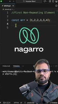 First Unique Element in Array | JavaScript Interview #dsa #interview #coding
