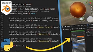 Creating a Basic Material in Blender Using Python Code | BlenderNation Bazaar