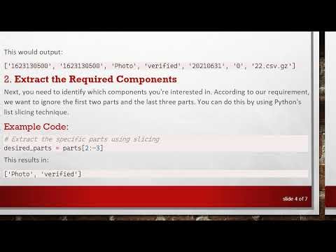 Extracting File Names from Dash-Delimited Strings in Python Lambda