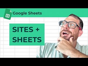 43 Minutes of Google Sites and Google Sheets working together