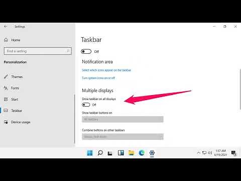 How to Show \\ Enable Taskbar on Multiple Displays in Windows 11