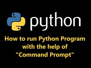 How to run Python in Command Prompt
