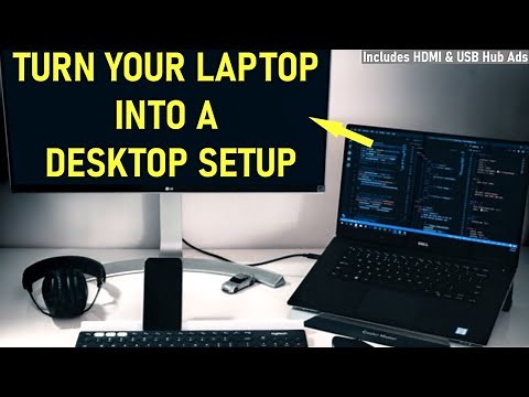 Turn a Windows Laptop Into A Desktop Type Setup | Windows 10 | EASY - STEP BY STEP