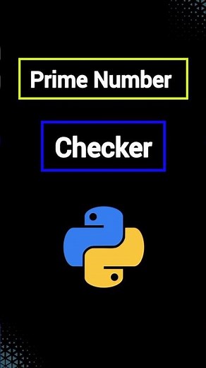 Prime Number Program In Python 🐍