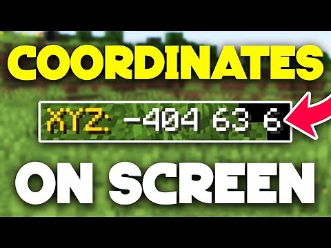 How to Show Coordinates Permanently on Screen in Minecraft Java - 2025