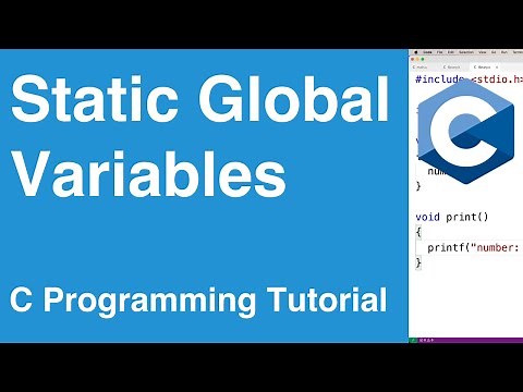 Static Global Variables | C Programming Tutorial