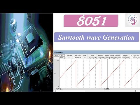 Sawtooth wave generation in 8051