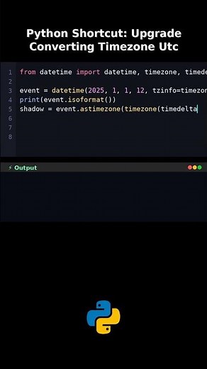 Python Shortcut: Upgrade Converting Timezone Utc #pythonmorphsconversiontopic