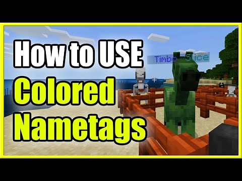 How to Use Colored Name Tags & Change Names in Minecraft (Fast Methods!)