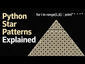 P13-The MOST AMAZING Python Pattern Programs You Will Ever Learn