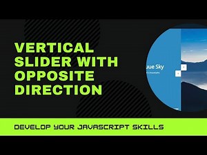 vertical slider with opposite direction | Must Watch | Step by Step code
